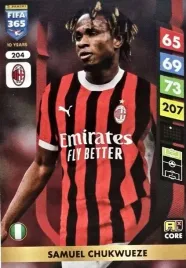 panini-fifa-365-2025-core-204-samuel-chukwueze-ac-milan