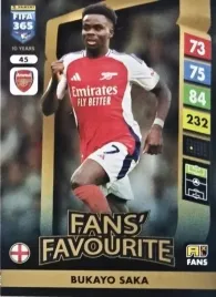 panini-fifa-365-2025-fans-favourite-45-bukayo-saka-arsenal