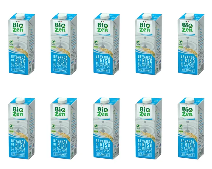 Napój Ryżowy Naturalny Włoski Ekologiczny zabielacz do Kawy 1Lx10 / Biozen