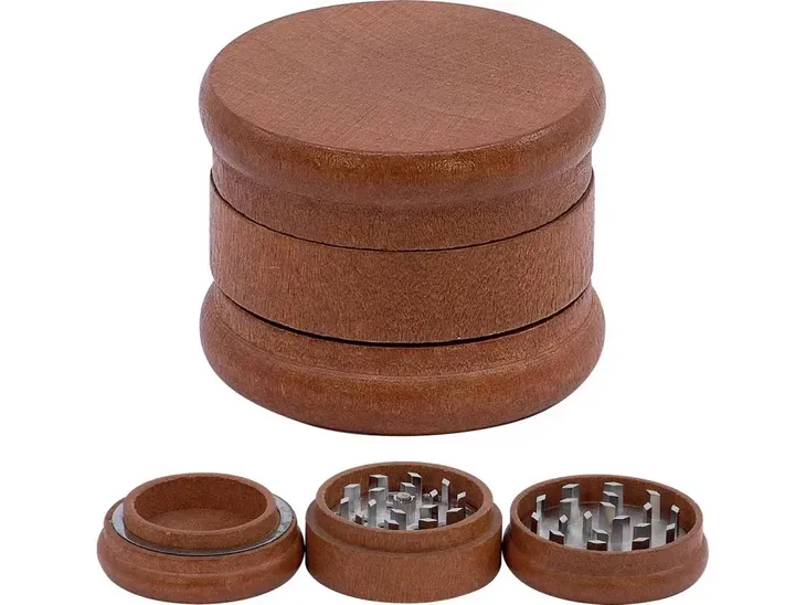 Młynek Grinder drewniany metalowy 3cz 58mm