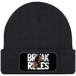 czapka-jesienna-bawelniana-zimowa-czarna-beanie-break-rules-prezent-wzory