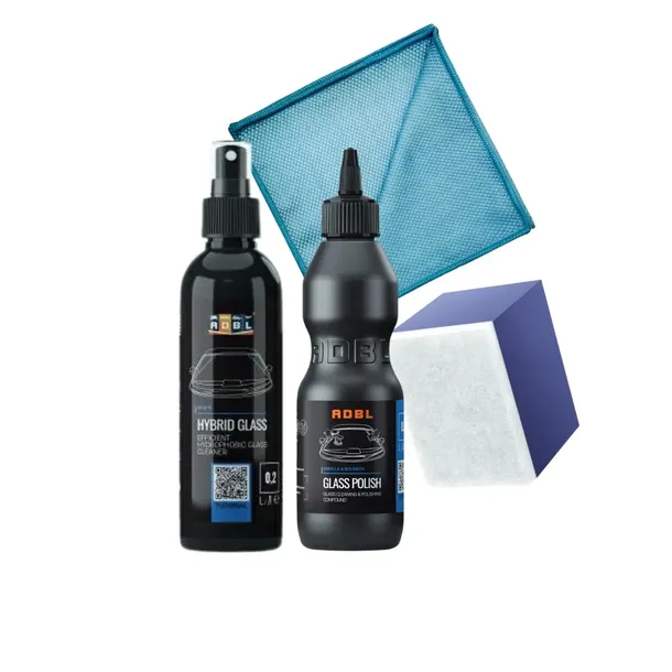 ADBL Zestaw do polerowania szyb: Glass Polish 200ml + aplikator