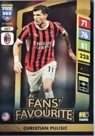 panini-fifa-365-2025-fans-favourite-207-christian-pulisic-ac-milan
