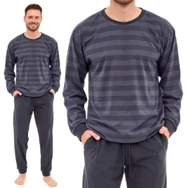 cornette-loose-117-280-pizama-meska-bawelniana-w-paski-dlugi-rekaw-xxl