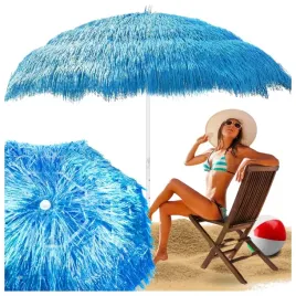 hawajski-parasol-plazowy-ogrodowy-na-balkon-taras-sznurkami-plaze-niebieski
