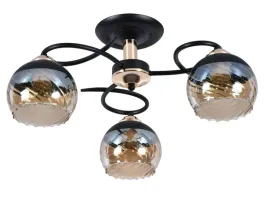 lampa-sufitowa-czarna-zlota-szklane-ozdobne-klosze-3-pkt-lampex