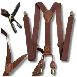 szelki-meskie-damskie-elastyczne-mocne-eleganckie-do-spodni-solidne-brazowe