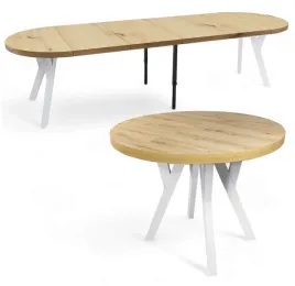 stol-duzy-okragly-bialy-metal-dab-artisan-o110-rozkladany-do-310-cm