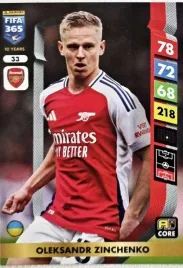 panini-fifa-365-2025-core-33-oleksandr-zinchenko-arsenal