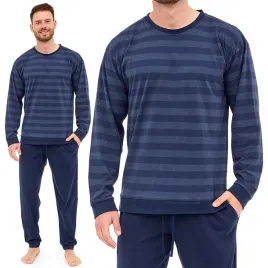 cornette-loose-117-279-pizama-meska-bawelniana-w-paski-dlugi-rekaw-xl