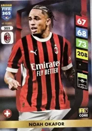 panini-fifa-365-2025-core-205-noah-okafor-ac-milan
