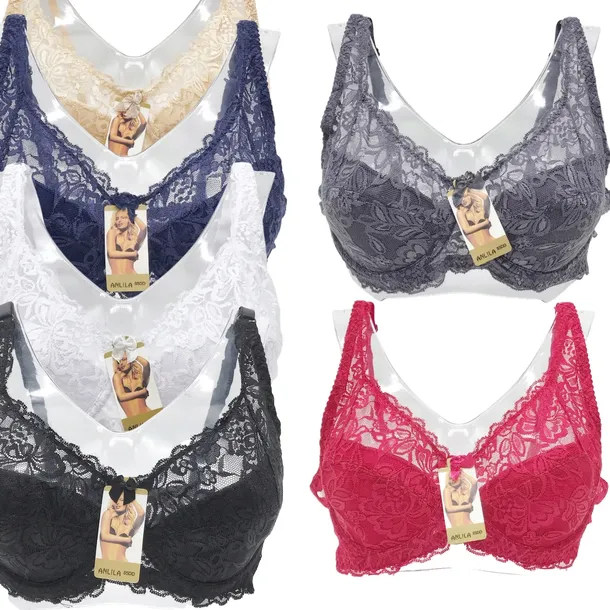 Biustonosze półmiękki 110F stanik koronkowe HANA STORE