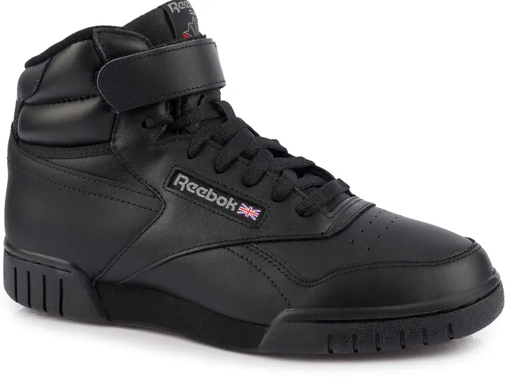 Czarne męskie buty REEBOK EXOFIT HI sportowe wysokie sneakersy skóra 40,5