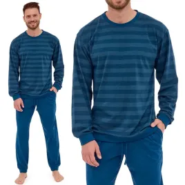 cornette-loose-117-278-pizama-meska-bawelniana-w-paski-dlugi-rekaw-xxl