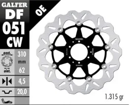 tarcza-hamulcowa-galfer-df051cw-310x62xmm-wave-plywajaca-na-przod