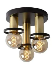 lampa-sufitowa-industrialna-czarna-zlota-potrojna-do-sypialni-lucide