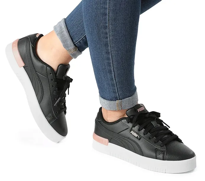 Damskie czarne buty skórzane PUMA JADA sneakersy sportowe r. 36