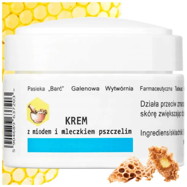 KREM na zmarszczki Z MIODEM I MLECZKIEM PSZCZELIM 50ML