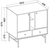 komoda-825-tokyo-3-eucaliptus-stan-nowy