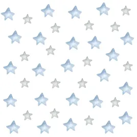 naklejki-scienne-dla-dzieci-styl-boho-niebieskie-gwiazdy-gwiazdeczki-zestaw