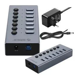 orico-rozdzielacz-hub-usb-7x-usb-a-3-0-z-wlacznikami-szary-5gbps