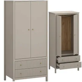 szafa-dwudrzwiowa-z-szufladami-ryflowana-90-cm-lamele-taupe-pojemna-kl-08