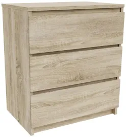 komoda-dab-sonoma-3-szuflady-nowoczesna-do-salonu-i-sypialni