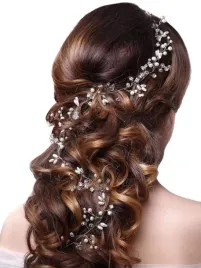 srebrna-opaska-na-druciku-diadem-do-wlosow-srebrny-wianek-galazka-perelki