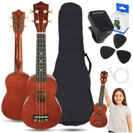 ukulele-sopranowe-edukacyjne-dla-dzieci-struny-kostki-pokrowiec-zestaw