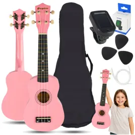 ukulele-sopranowe-edukacyjne-dla-dzieci-struny-kostki-pokrowiec-zestaw
