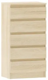 komoda-dab-sonoma-5-szuflad-nowoczesna-do-salonu-i-sypialni