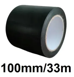 tasma-ostrzegawcza-czarna-samoprzylepna-100mm-33m-oznaczeniowa