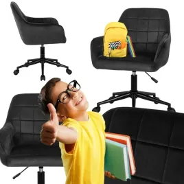 krzeslo-obrotowe-fotel-mlodziezowy-obrotowy-dla-dziecka-czarny-welur-lucy