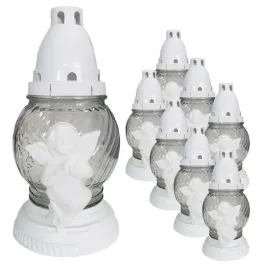 male-znicze-z-aniolkiem-wklad-zestaw-8szt-na-grob-mamy-dziadka-babci-21cm