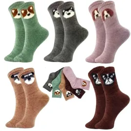 5x-cieple-skarpetki-damskie-welniane-kolorowe-naturalne-zimowe-grube-misie