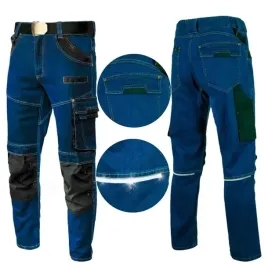 spodnie-jeans-meskie-robocze-bojowki-elastyczne-wytrzymale-stretch-bhp-3xl