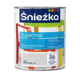 sniezka-supermal-emalia-akrylowa-szary-jasny-a502-mat-08l