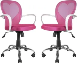 krzeslo-biurkowe-fotel-rozowy-tapicerowany-serce-mlodziezowy-first