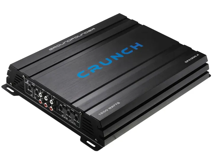 Crunch GPX1200.4 Wzmacniacz samochodowy 4x70W Czterokanałowy mostek 2x250W