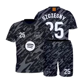 szczesny-barcelona-szary-koszulka-spodenki-rozmiar-116