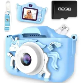 aparat-cyfrowy-dla-dzieci-fotograficzny-niebieski-jednorozec-karta-32gb