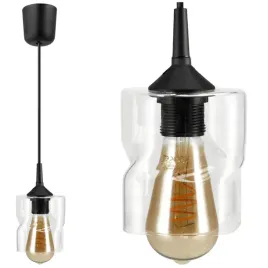 lampa-wiszaca-sufitowa-zyrandol-led-e27-szklany-kwadrat-przezroczysty