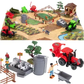 farma-gospodarstwo-zwierzatka-maszyny-rolnicze-figurki-duzy-zestaw-49el