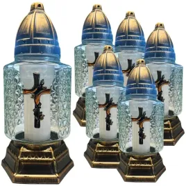 znicz-lampion-krzyz-opleciony-roza-srebrny-zloty-6-sztuk