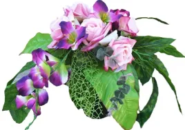 bukiet-sztuczne-kwiaty-stroik-na-grob-cmentarz