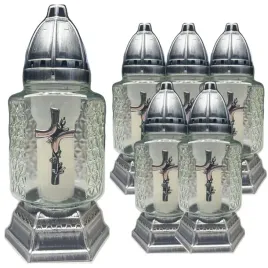 znicz-lampion-krzyz-opleciony-roza-srebrny-zloty-6-sztuk