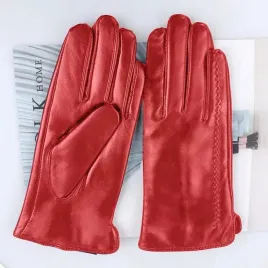 rekawiczki-skorzane-damskie-premium-stylish-red-m
