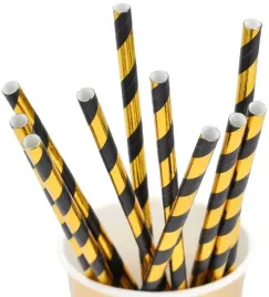 slomki-papierowe-zloto-czarne-paski-10-sztuk-urodziny-wieczor-panienski