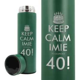 kubek-termiczny-zielony-prezent-urodziny-keep-calm-imie-to-dopiero-40
