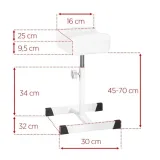 podnozek-do-pedicure-bell-bialy-dlugosc-32-cm